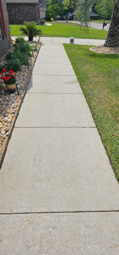 After pressure wash